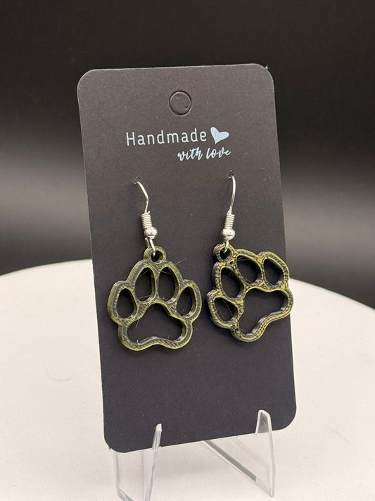 Earrings - Paw themed
